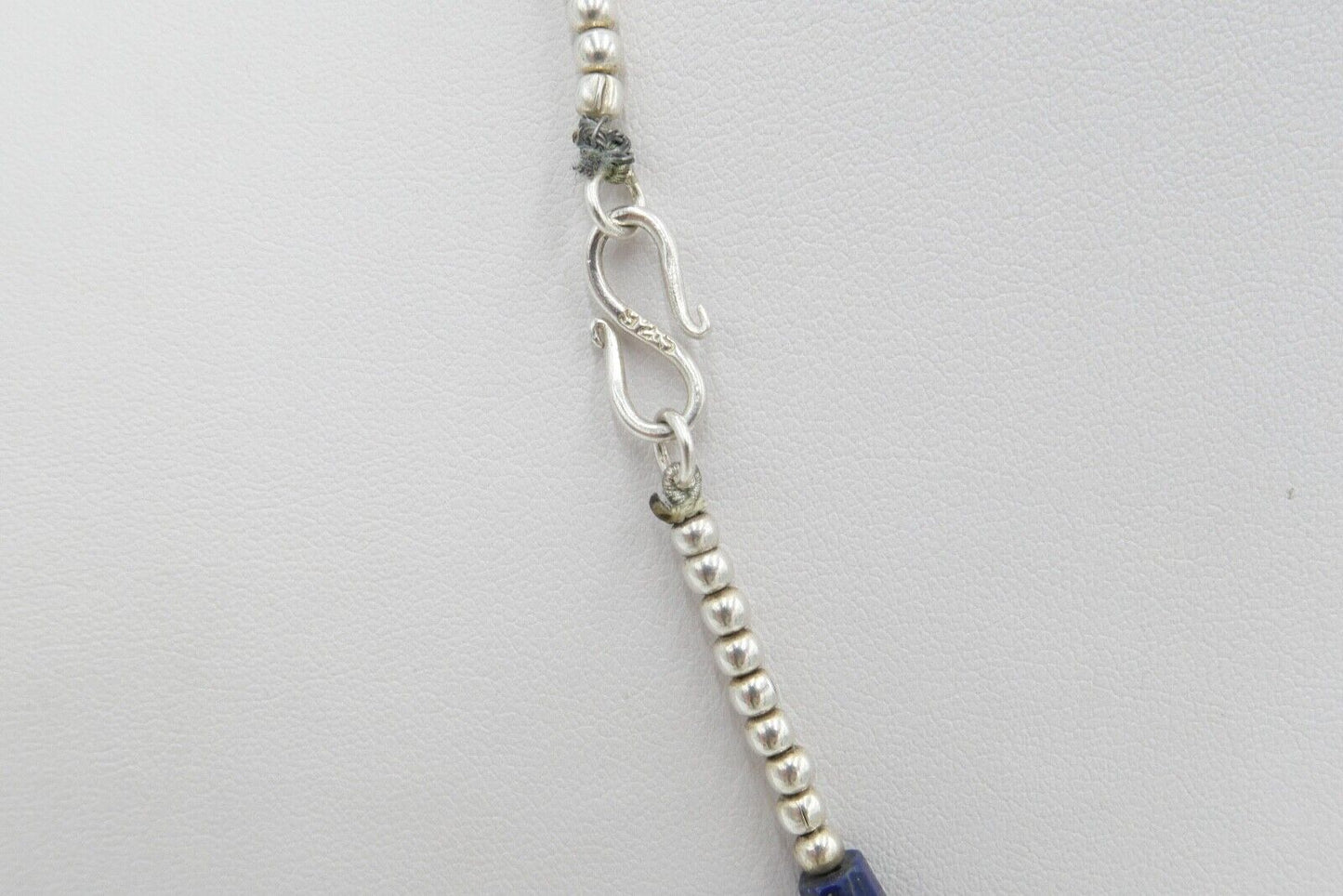 925 Silber Collier 47 cm mit Lapislazuli / Lapis / Türkis / Koralle