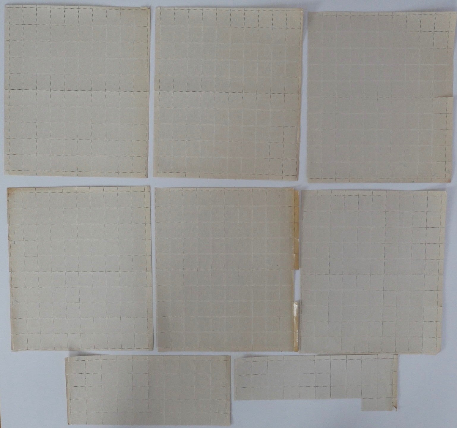 Großes Konvolut AM Post Postfisch Deutschland Briefmarken Bogen Bogenteile 1945