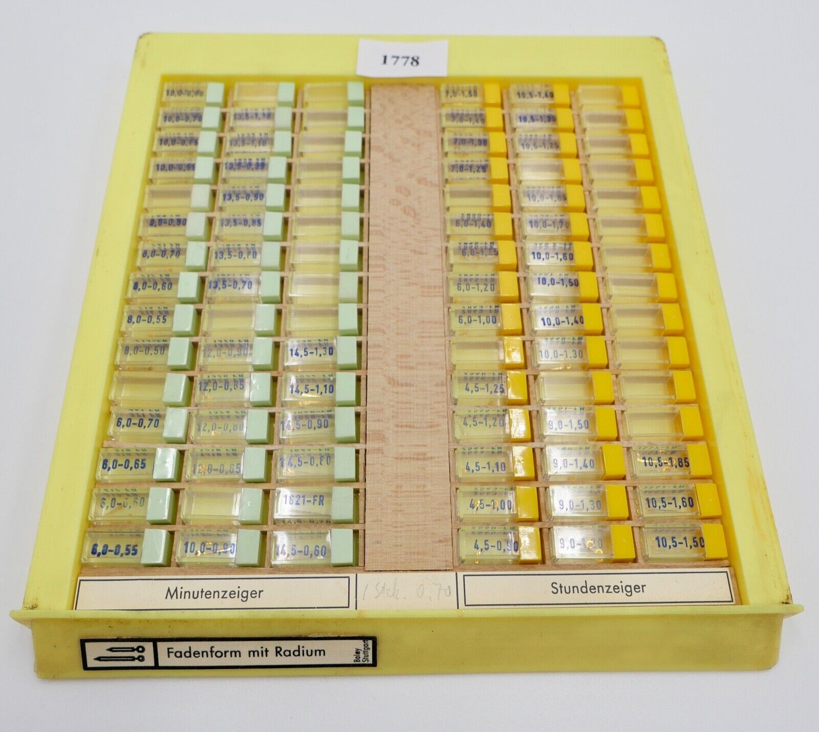 Konvolut  Minuten Stunden Leuchtzeiger NEU BOLEY ( NOS ) Fadenform mit Radium