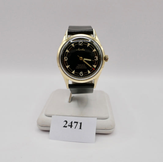 MAUTHE  1950er Jahre Contrachoc VW 100000 KM Herrenuhr Handaufzug Cal. 610