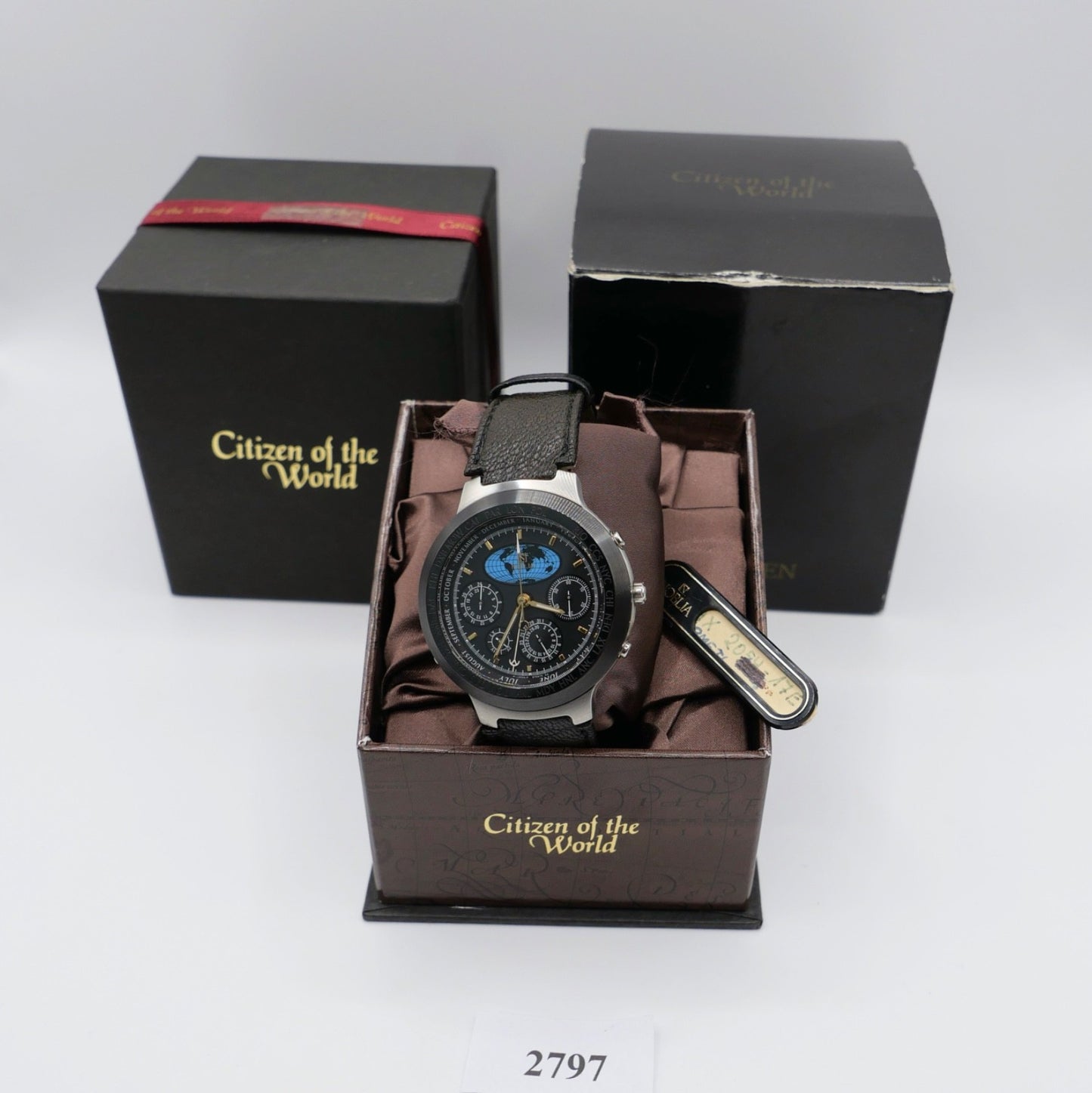 NOS NEU Citizen Noblia World Timer 6720-G70315 Y Weltzeit LADENAUFLÖSUNG FullSet