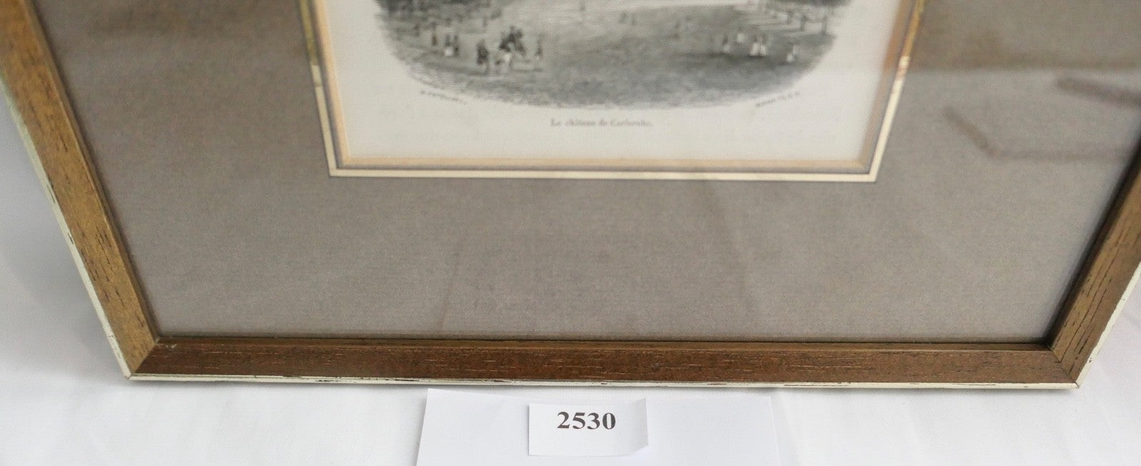 Antik 19. Jh  Stahlstich Kupferstich Le château de Carlsruhe H. Catenacci