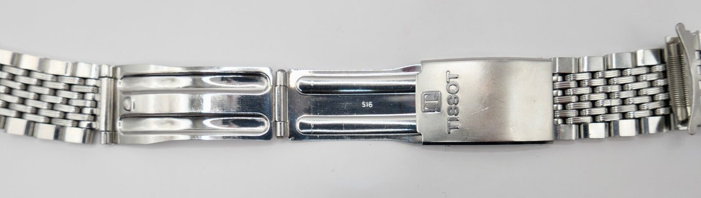 Tissot Edelstahlband Uhrenband 516 Faltschließe 18 mm sehr guter Zustand