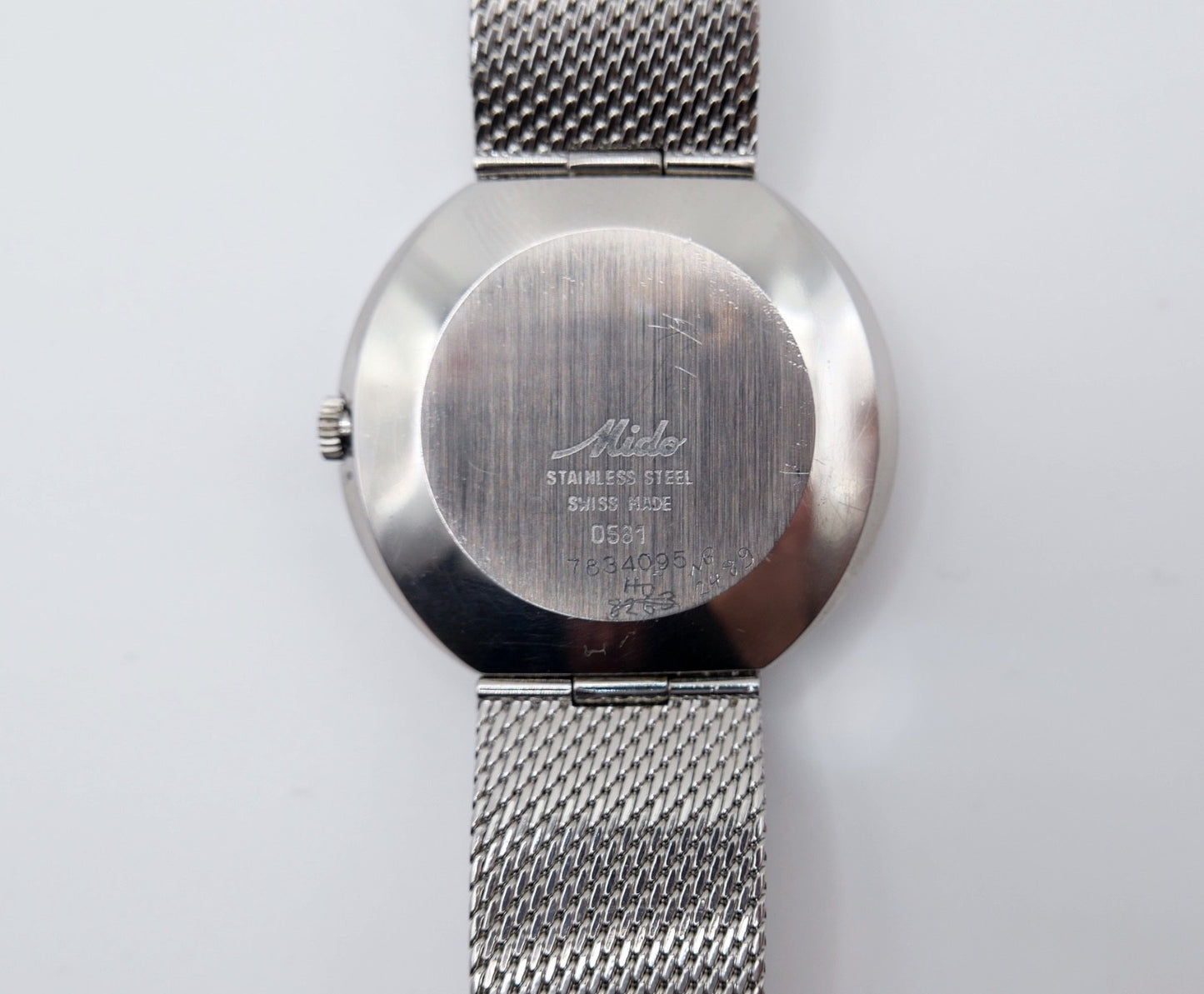 Mido Ocean Star Quartz Herren Uhr 36mm Stahl Datum Swiss Made Ref. 0581