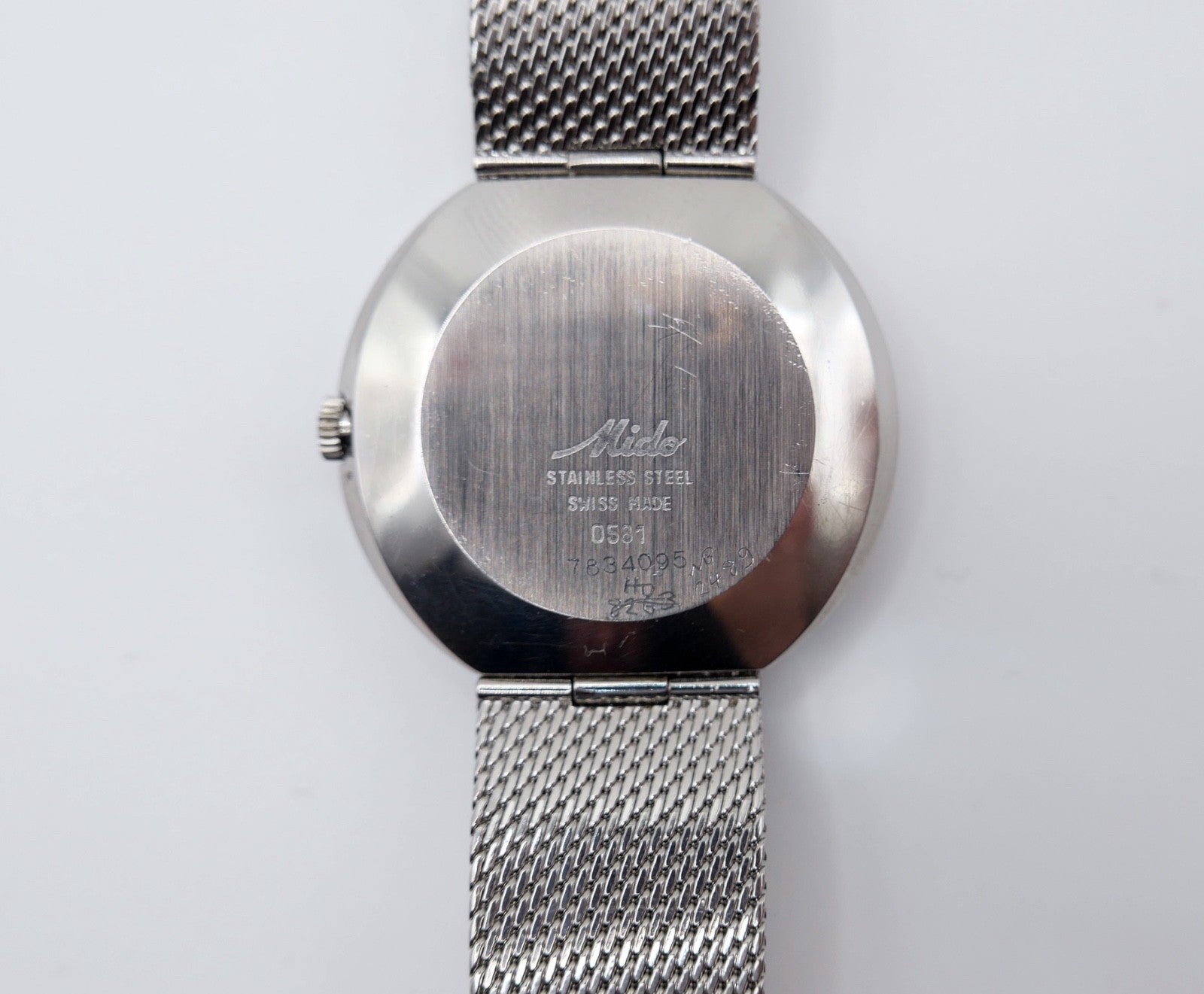 Mido Ocean Star Quartz Herren Uhr 36mm Stahl Datum Swiss Made Ref. 0581