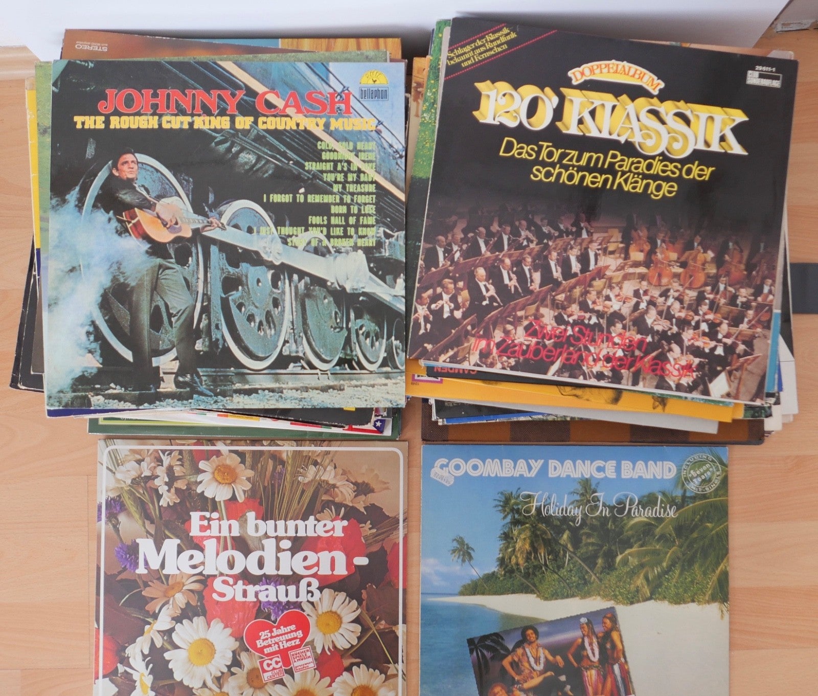 Konvolut 87 LP Schallplatten – Klassik, Oper, Schlager, Pop, Elvis, Johnny Cash,