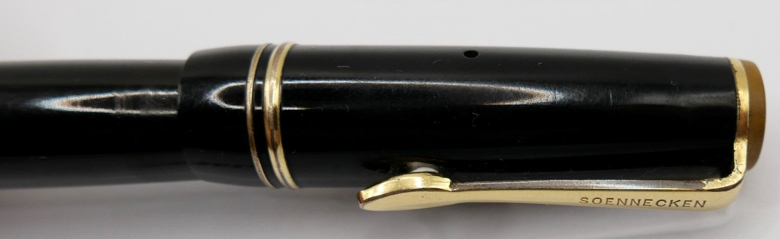 Alter Füllfederhalter Füller SOENNECKEN  Söhnnecken schwarz braun 16 BBS