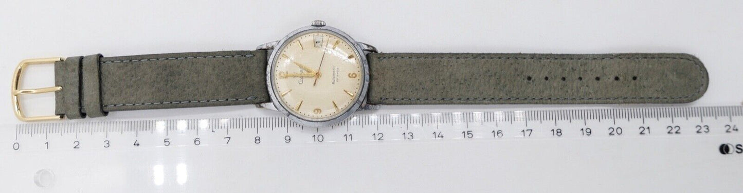 EXQUISIT AUTOROTOR PUW 590 Automatic Ø 34 mm Hüttenwerk Oberhausen 25 Jahre 1959