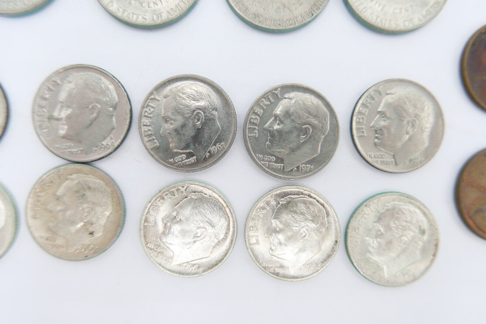 Posten LOT USA Dollar Cent Vereinigte Staaten Kennedy ,  Liberty etc SILBER