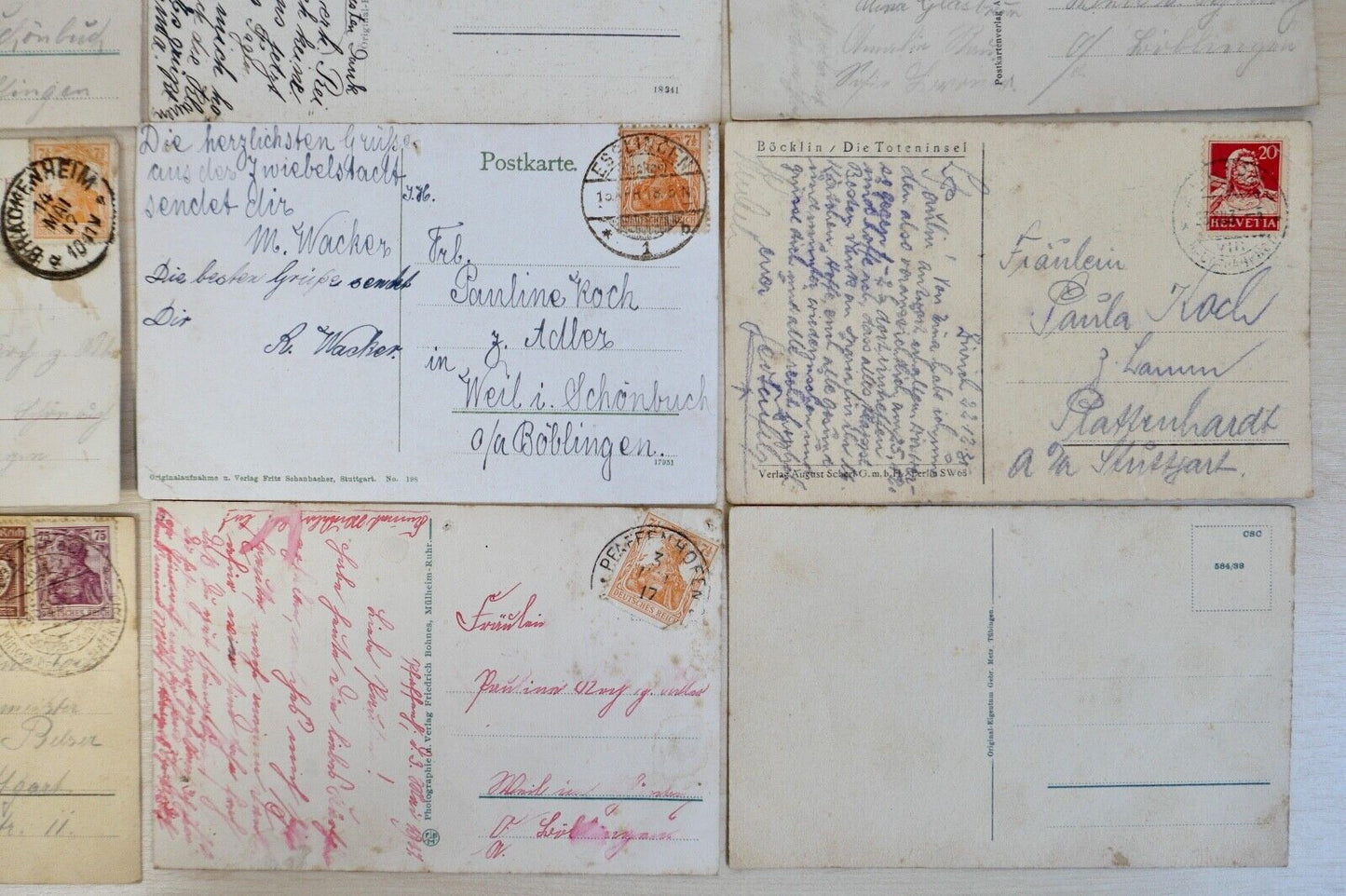 antike Ansichtskarten Postkarten Briefmarken STÄDTE LANDSCHAFTEN deutsches Reich