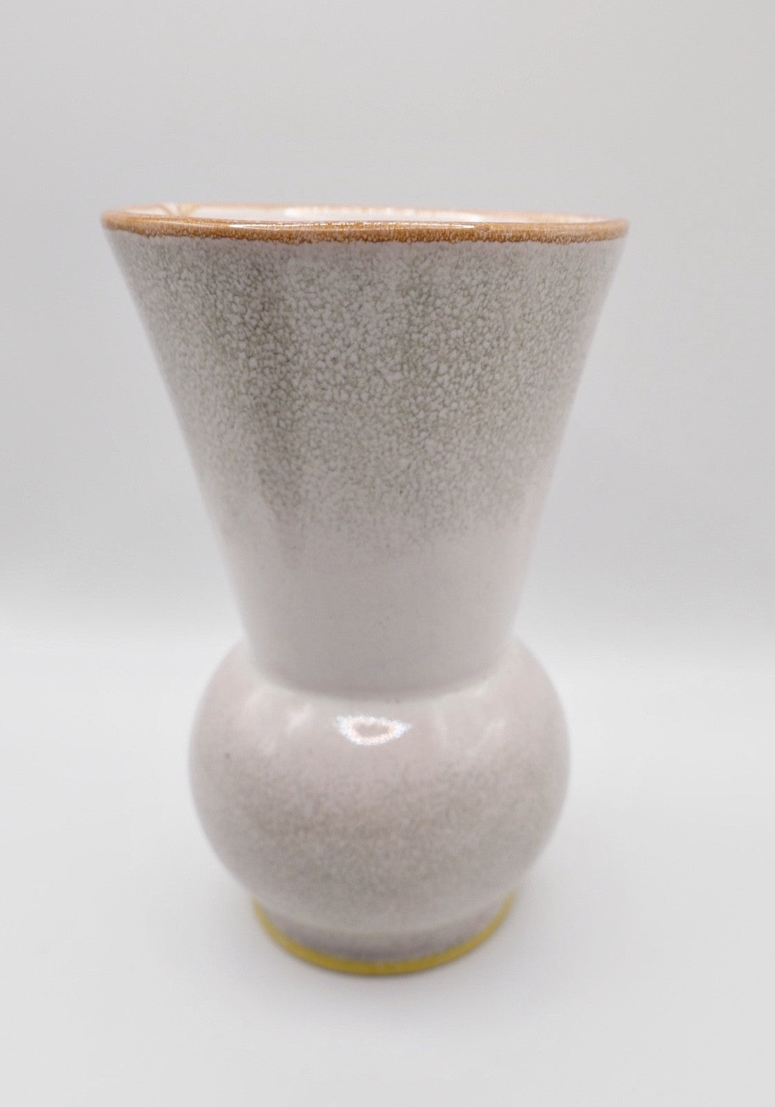 kleine 1950er Rosenthal KERAMIK Vase 15,8 cm handgemalt Steingut Blumen