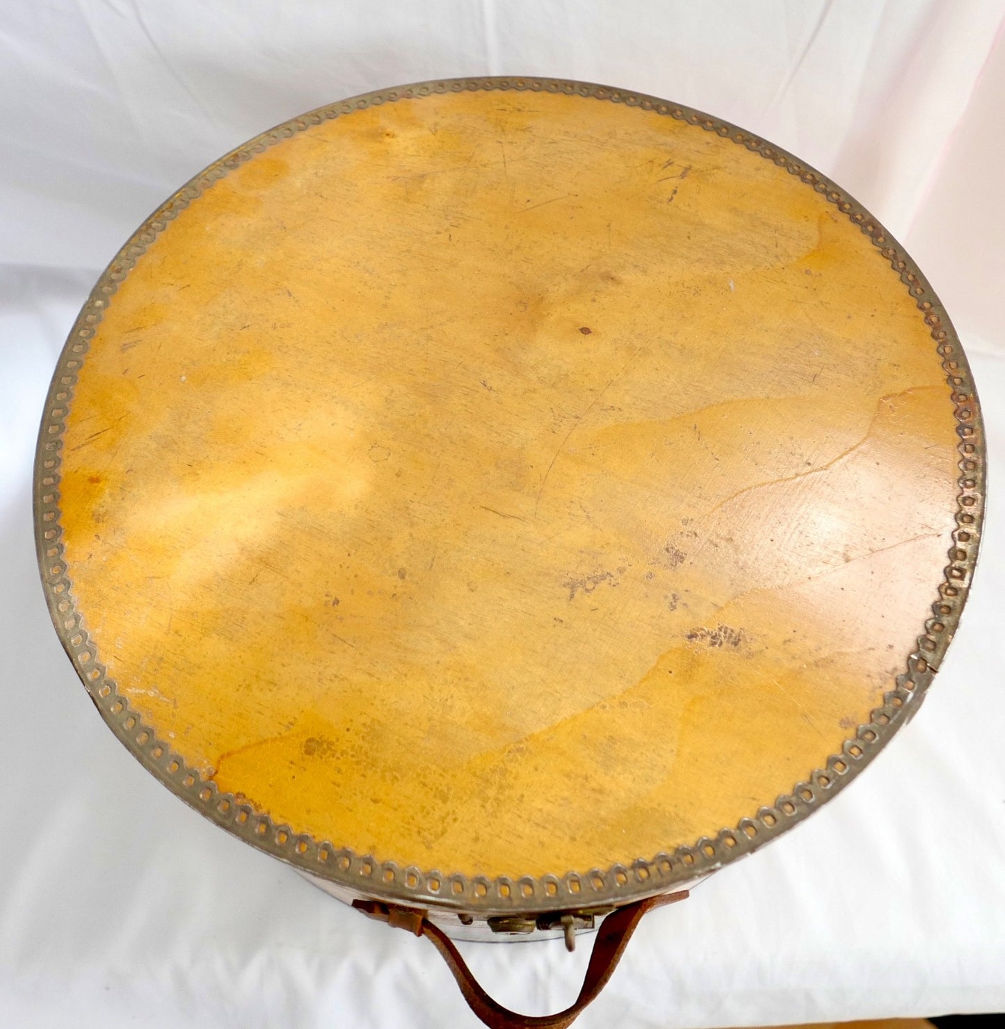 20er 30er Hutschachtel Reisekoffer Holz original Hotel Aufkleber Gardone Riviera