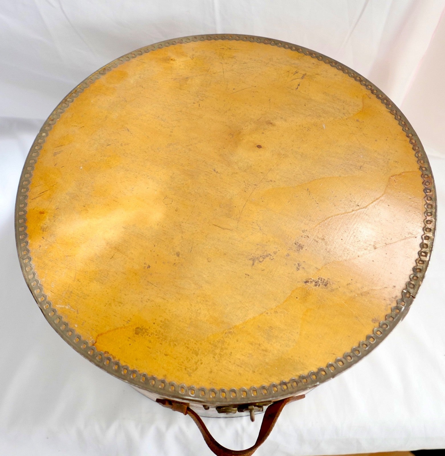 20er 30er Hutschachtel Reisekoffer Holz original Hotel Aufkleber Gardone Riviera