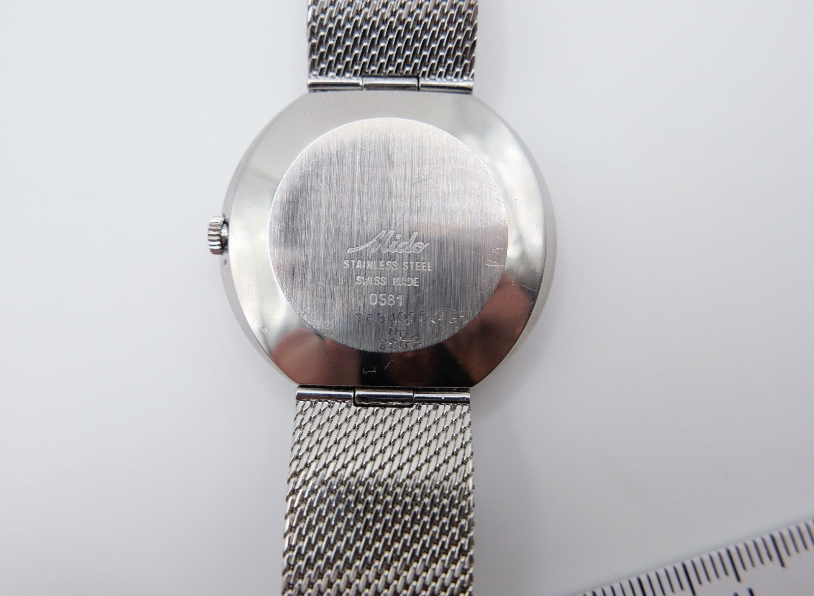 Mido Ocean Star Quartz Herren Uhr 36mm Stahl Datum Swiss Made Ref. 0581