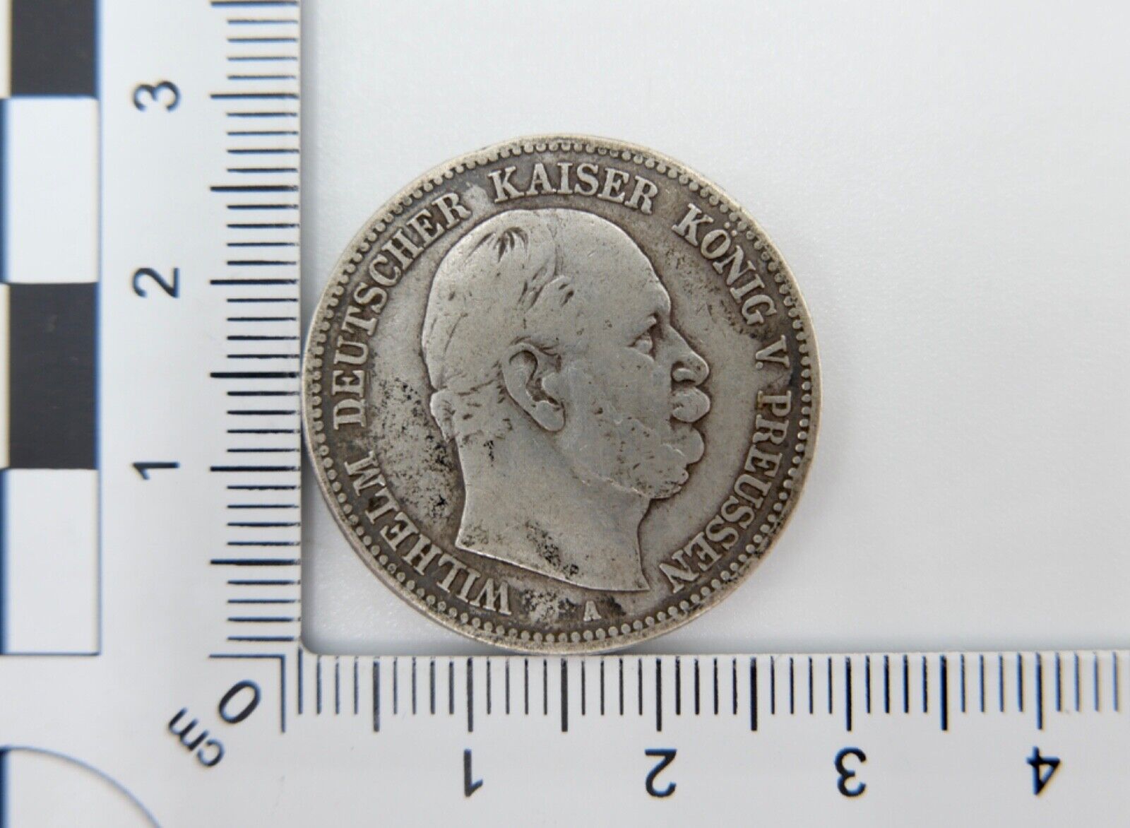 2 Mark 1876 A " Wilhelm König von Preussen " Jäger J.96 Silber Preußen