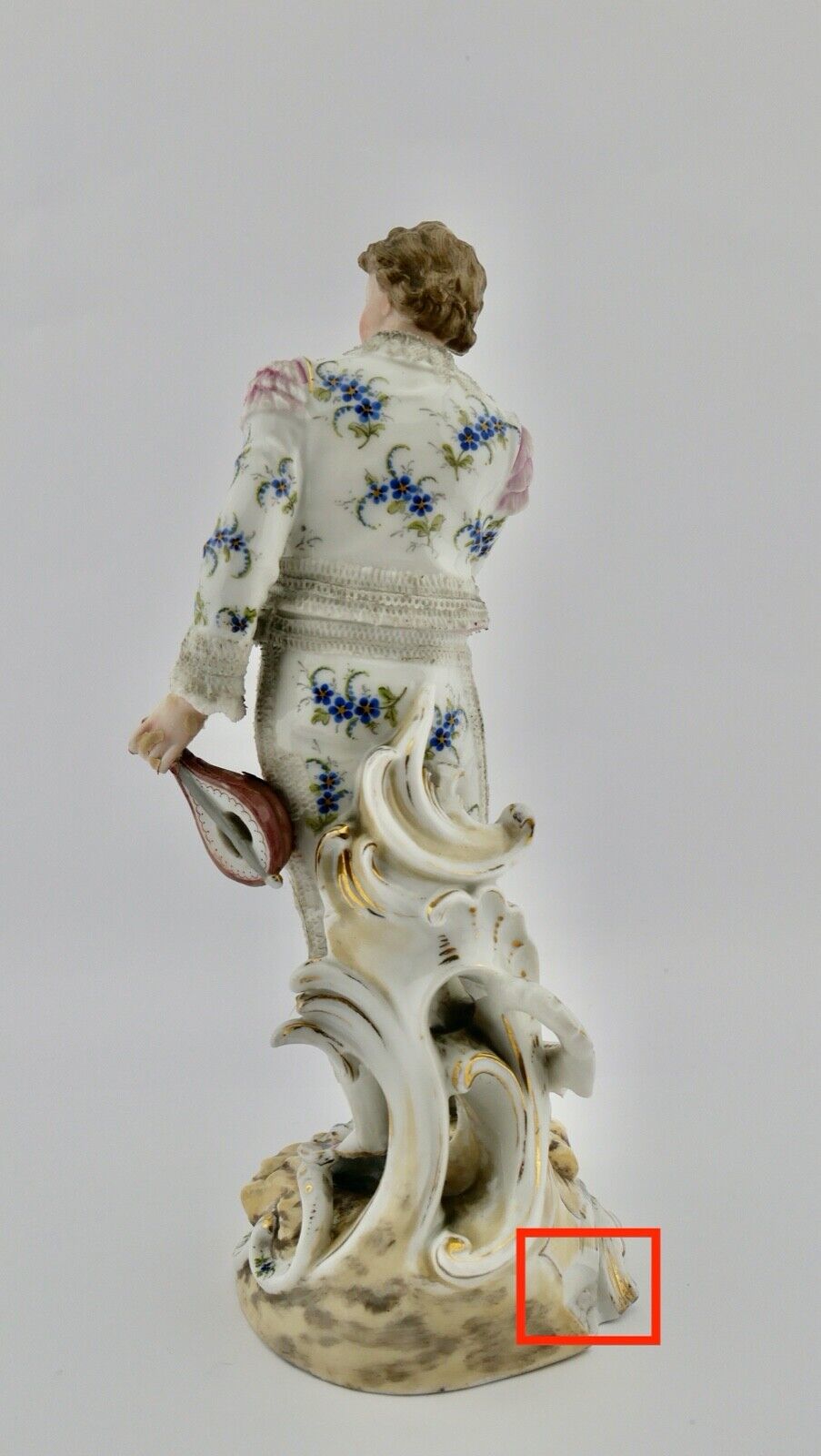 Volkstedt Richard Eckert & co Porzellan Figur 1894 - 1900 galanter Jüngling