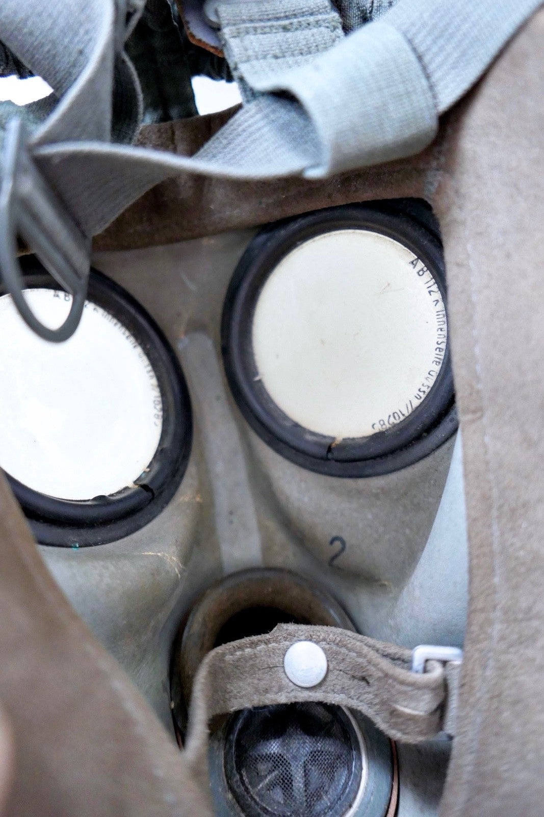 Gasmaske 1930 GM30 Klarscheiben Stoffmaske