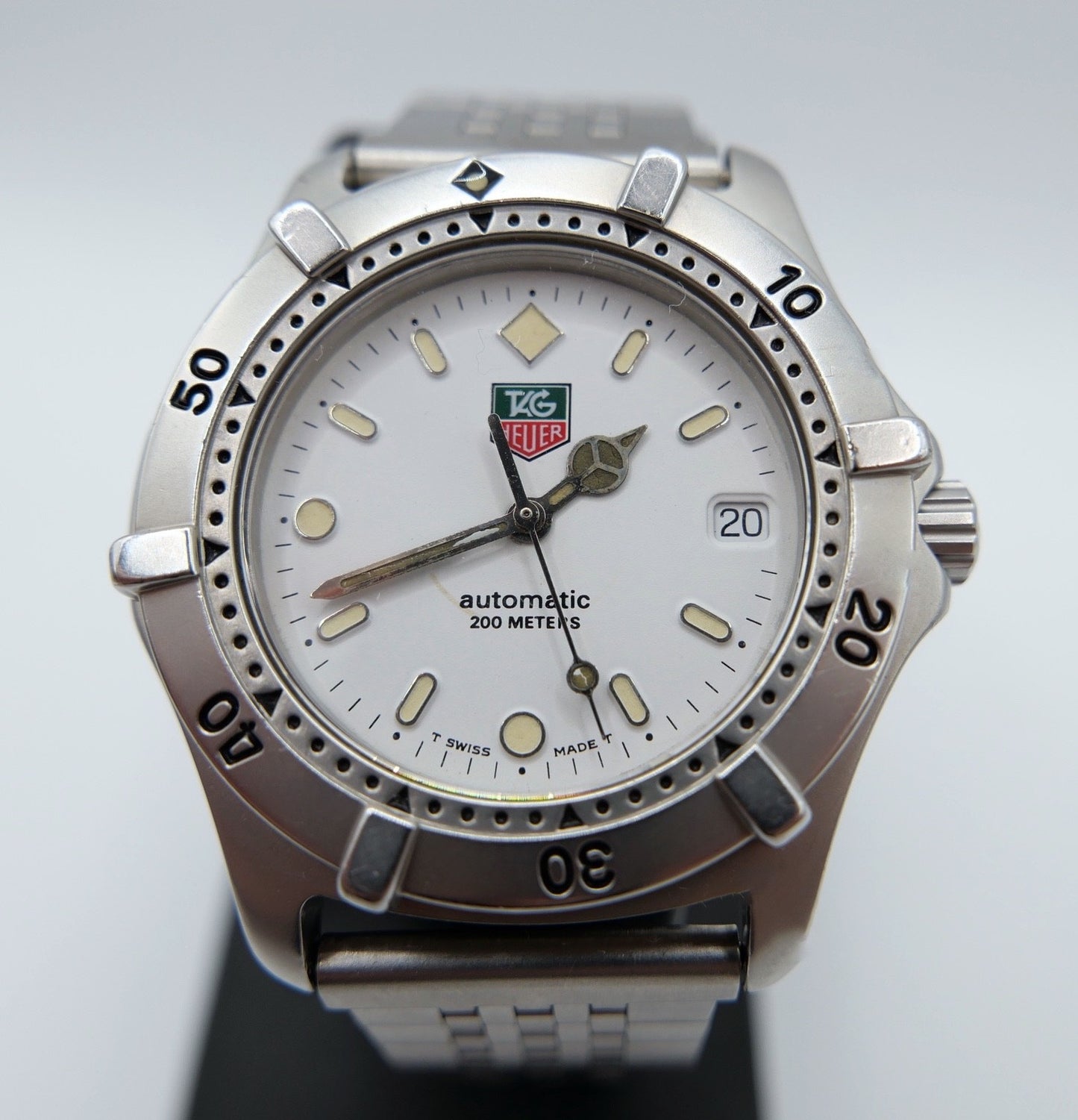 TAG Heuer 2000 Automatik 200m Diver WE2111 ETA 2824-2 Stahl 38mm Armbanduhr