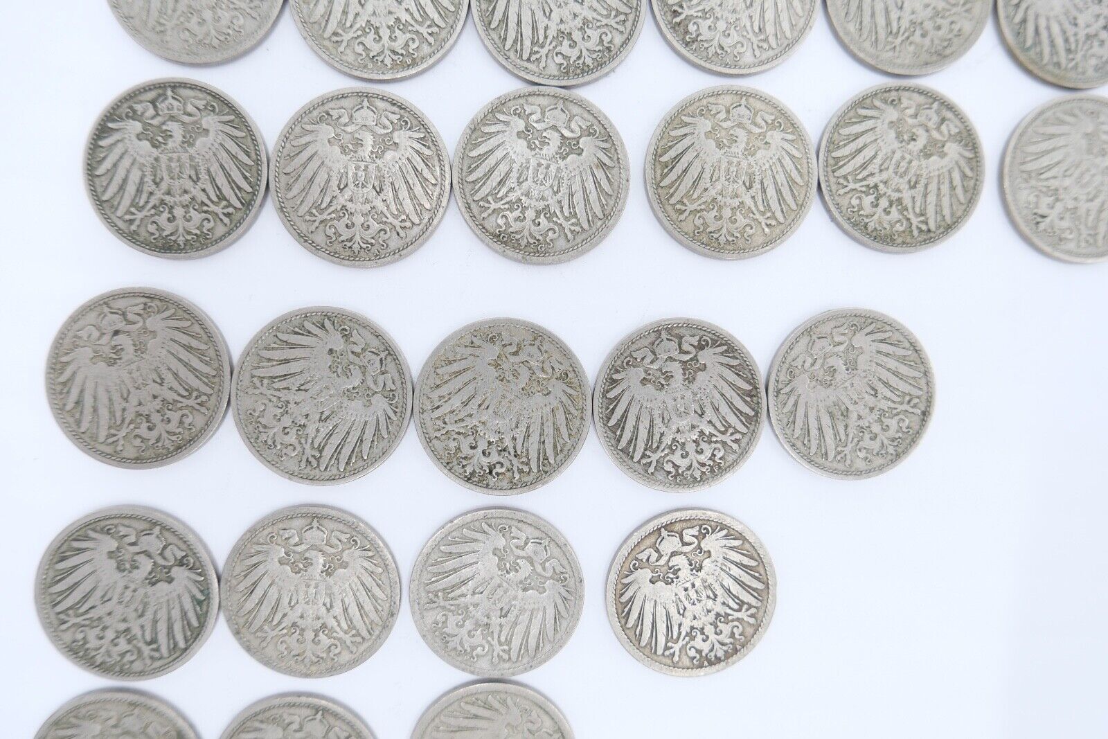 48x 10 Pfennig Kaiserreich 1890 - 1901 Jäger J. 13 ss-stg