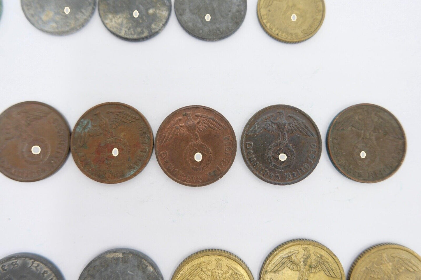 Reichsmark Drittes Reich J.354  1 Mark  2, 10, 5, 50, 1 Pfennig J.362 J.370