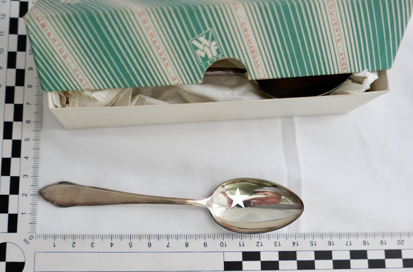 NEU 6 Teile WMF  2900 Kaffe Löffel 90er versilbert 13,9 cm  in OVP und UNBENUTZT