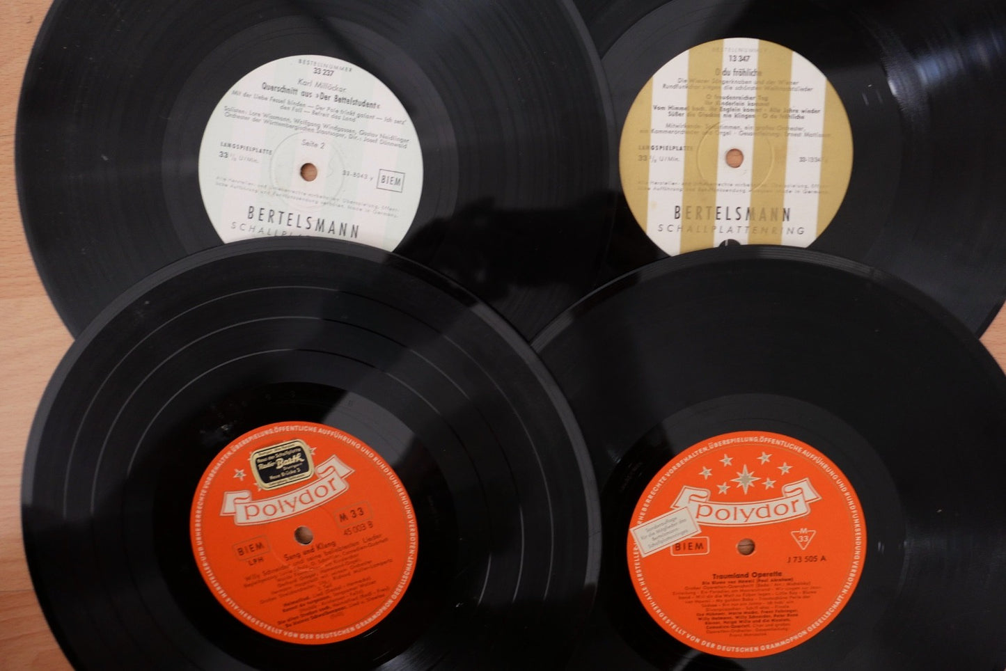 Konvolut Schellackplatten 105 Stk Schlager Operette Weihnacht 25 cm 10" Polydor