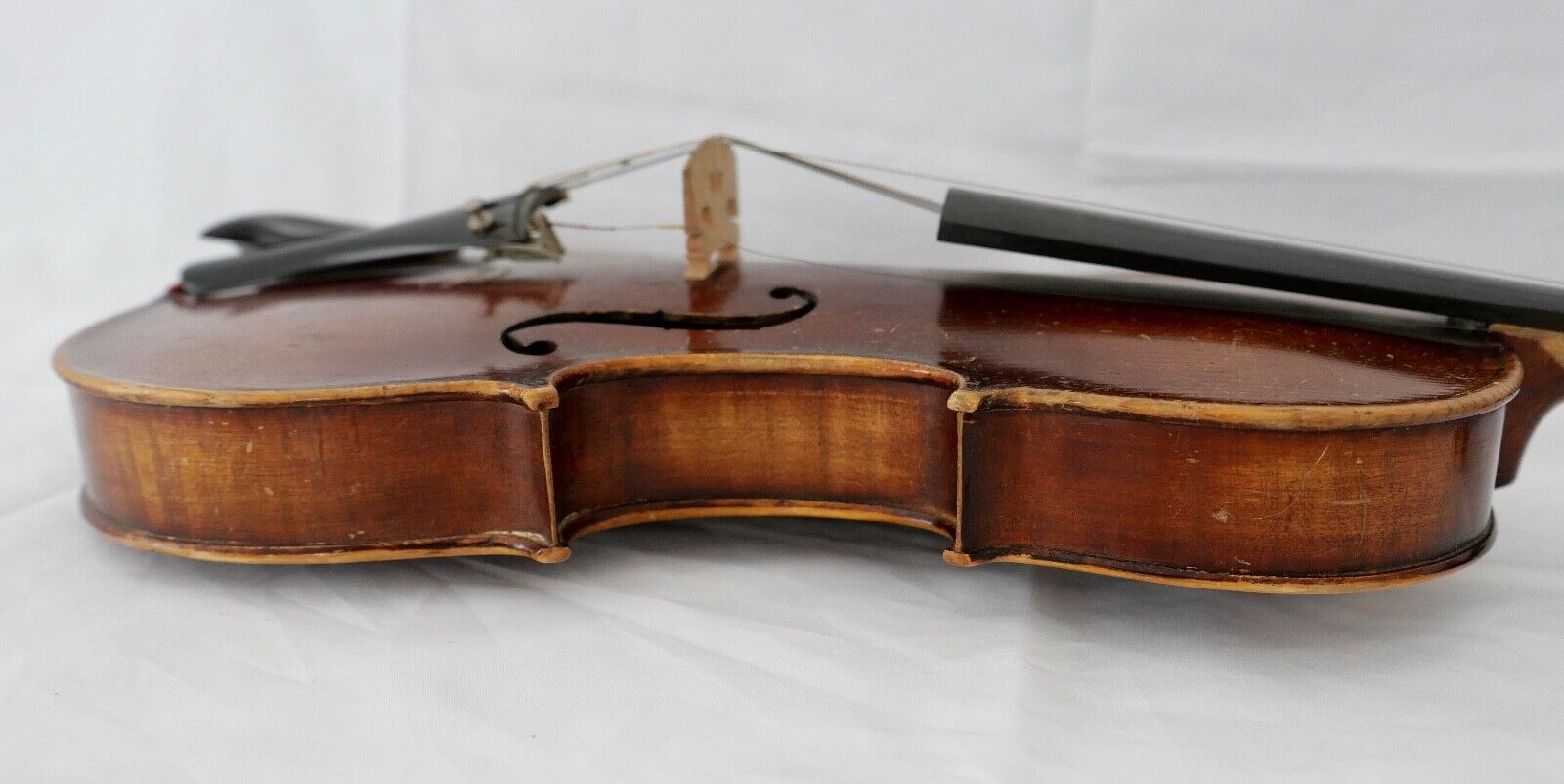 Geige Violine 4/4 Violinensteg Geigenbausteg gemarkt Aubert Mirecourt