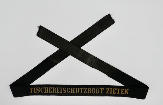 Mützenband  " Fischereischutzboot Zieten " Bundesmarine Cap Tally Original