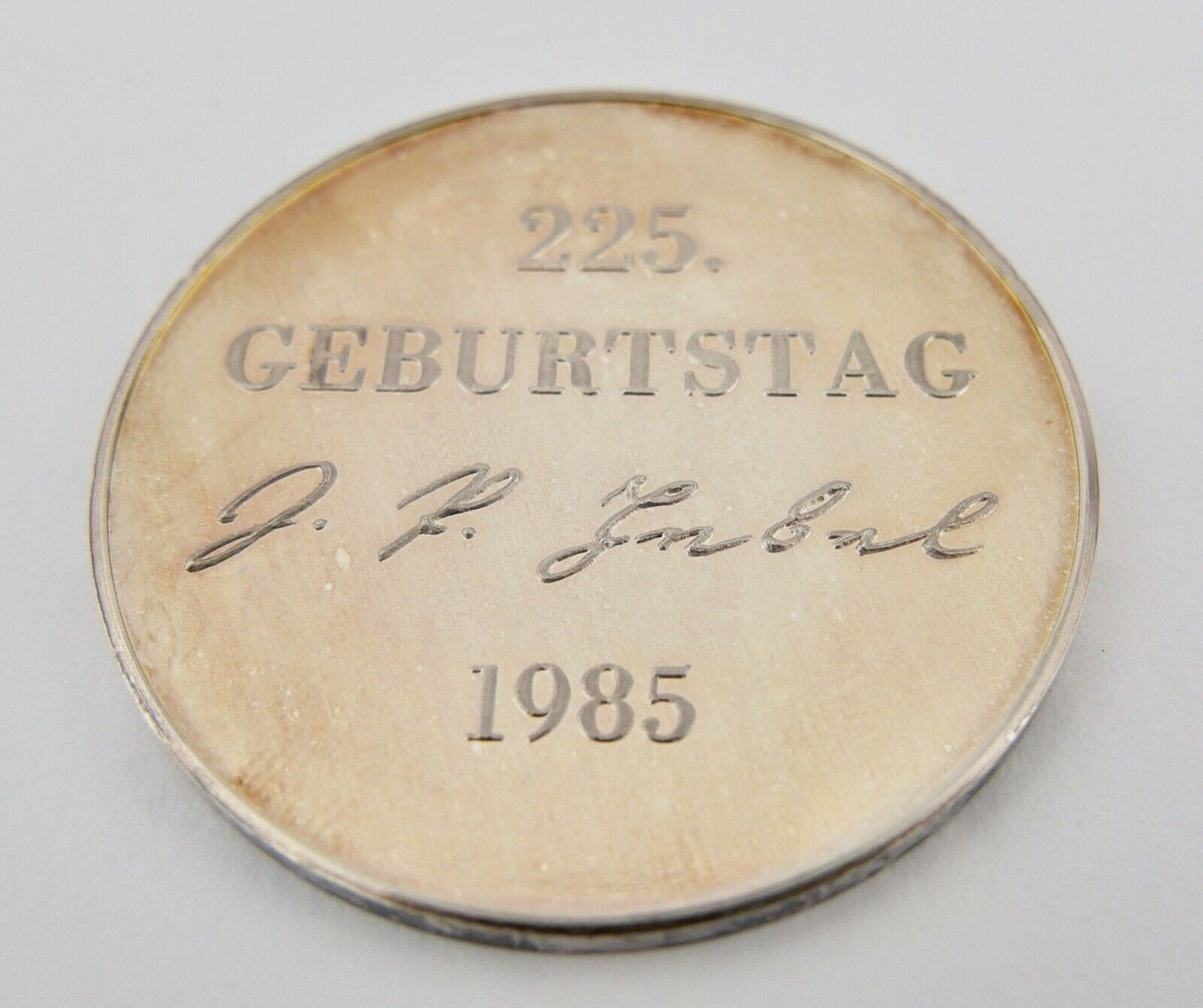 Medaille 1985 Hebel Taler 225. Geburtstag 1760-1826 Johann Peter Hebel 999er PP