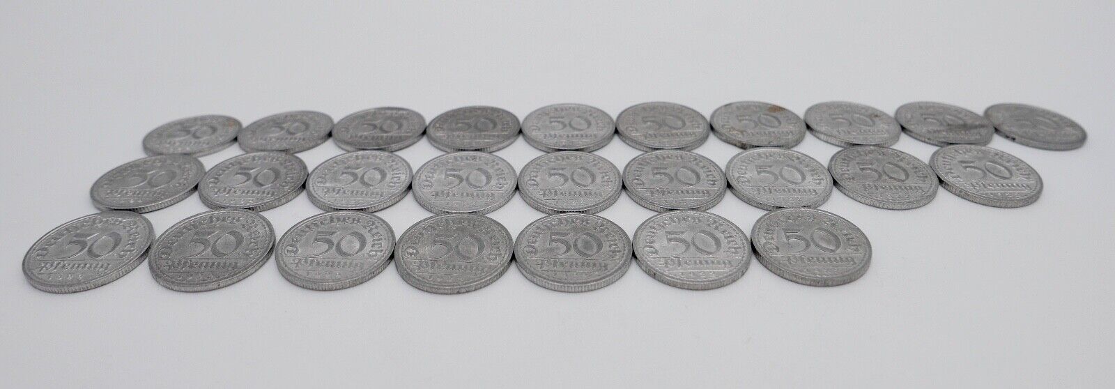 27x 50 Pfennig 1922 E Weimarer Republik  Jäger J.301 ss-vz