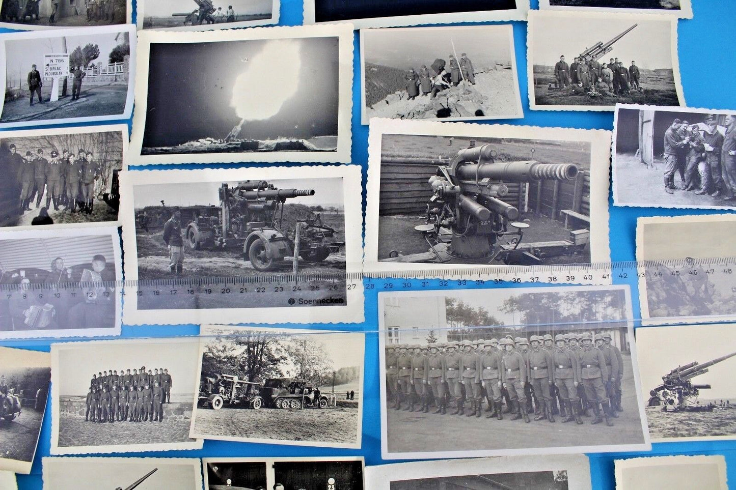 28x Foto Postkarten photo 3.Reich WW2 WK2 Germany Wehrmacht Flak Sudeten Konvolu