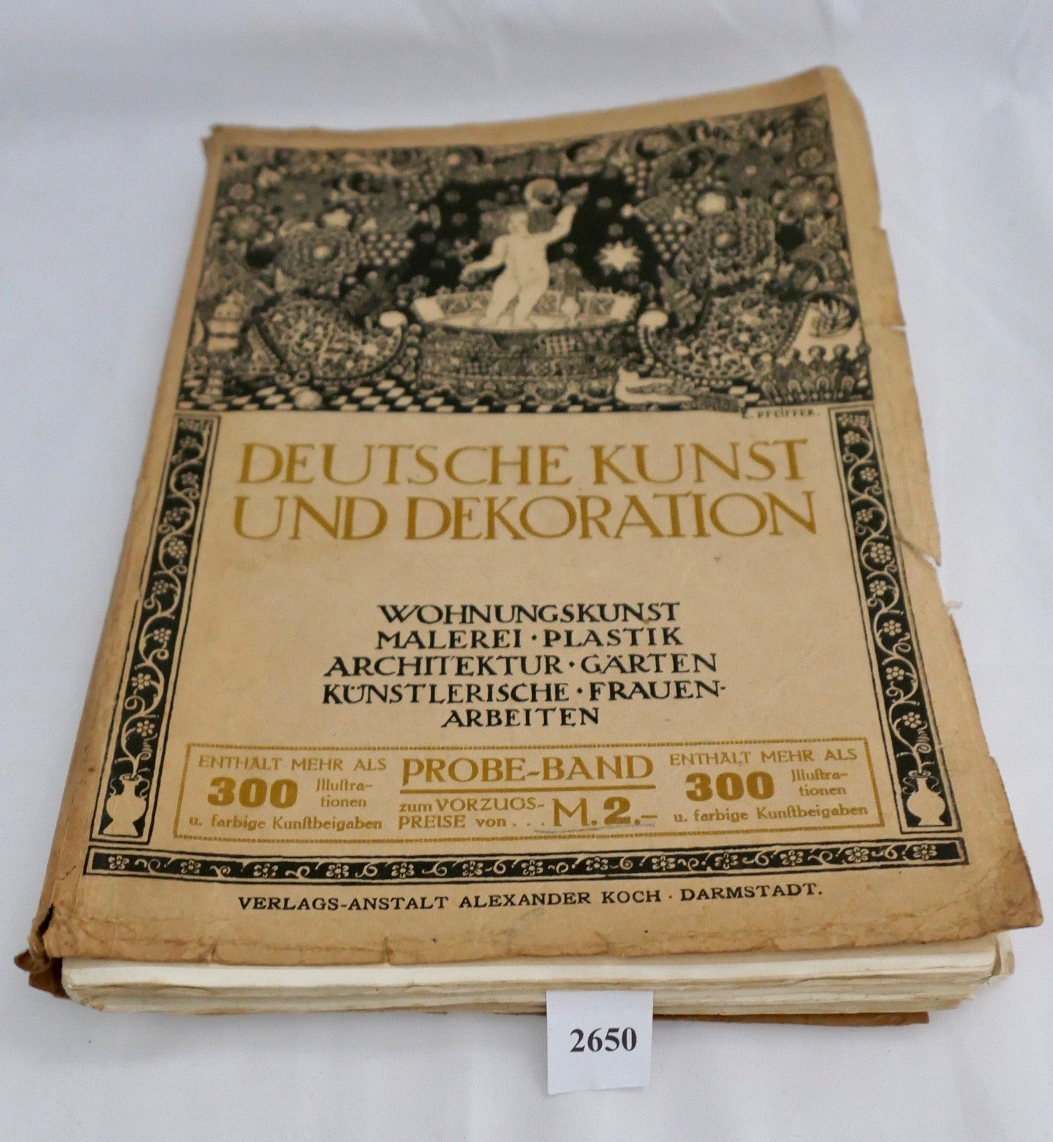 Deutsche Kunst und Dekoration Alexander Koch Darmstadt PROBE-BAND selten 1913 14