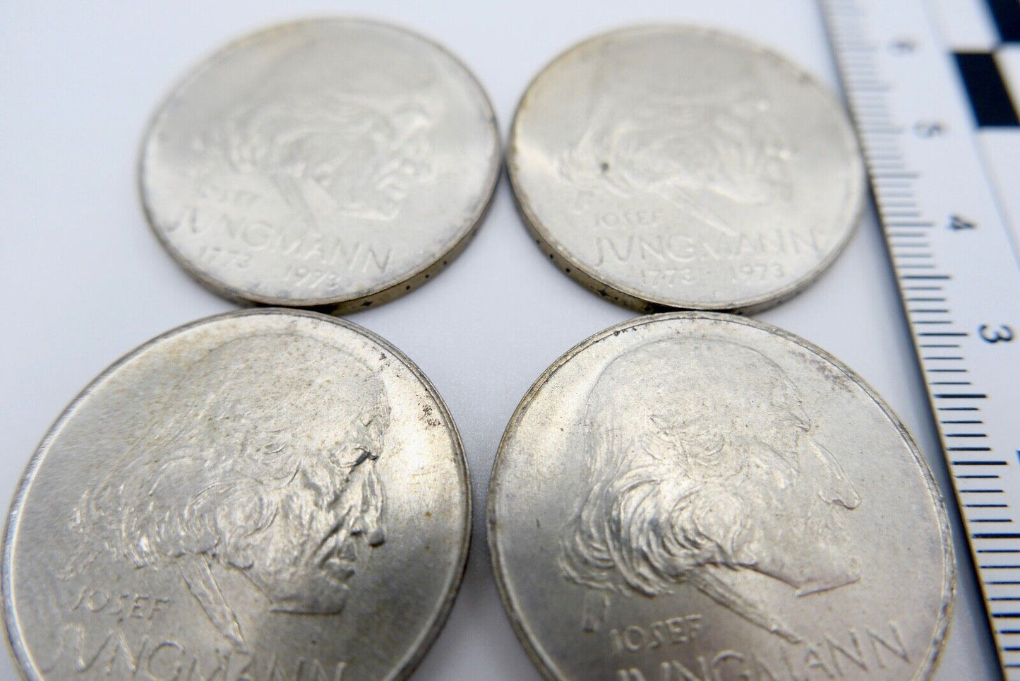 4x 50 KRONEN KORUN 1973 700 SILBER  JUNGMANN TSCHECHOSLOWAKEI CSSR