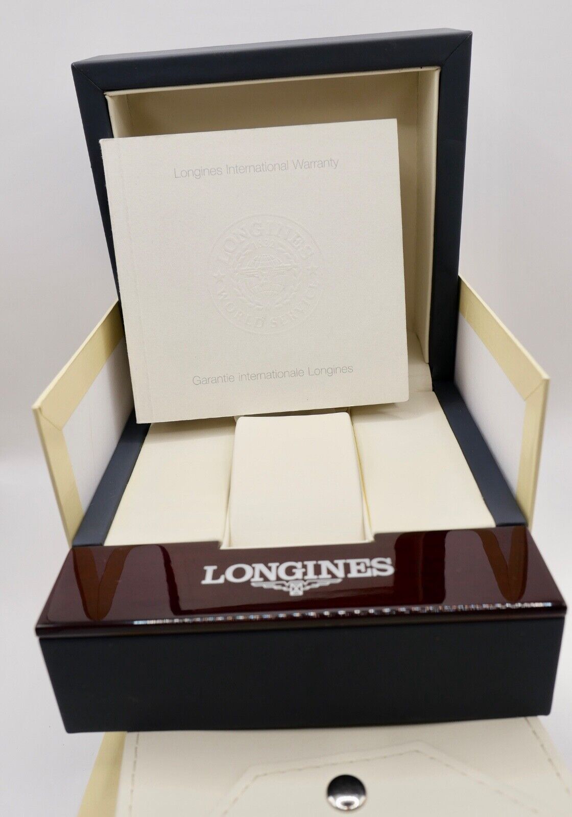 Original LONGINES Uhrenbox mit Uhrenkarte Umkarton Garantie - Antikhandel-Stuttgart