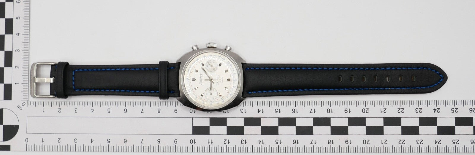 Exactus 1002 Precigraph 37mm Herren Venus 175 Armbanduhr neuem Lederarmband