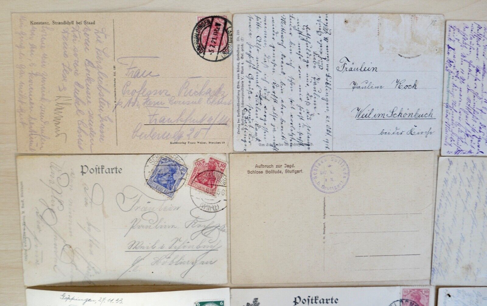 antike Ansichtskarten Postkarten Briefmarken STÄDTE LANDSCHAFTEN deutsches Reich