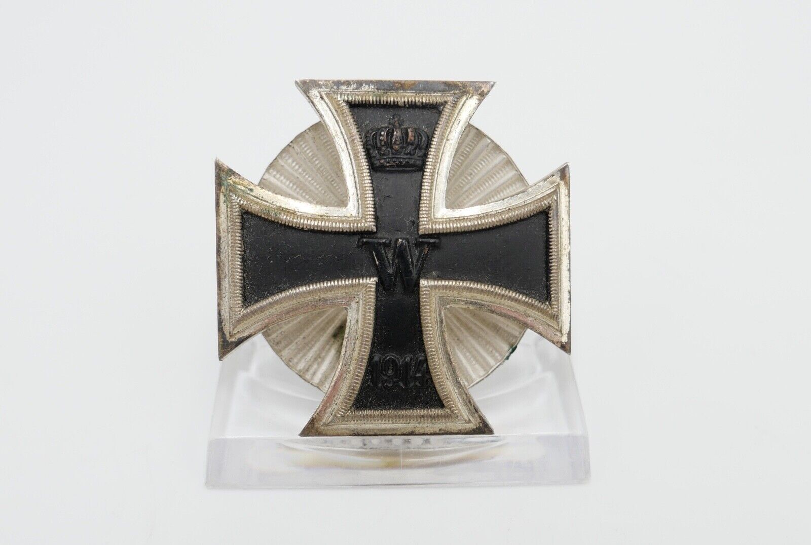 Eisernes Kreuz EK1 1914 Deutsches Reich 1. WK an Schraubscheibe 1. Klasse