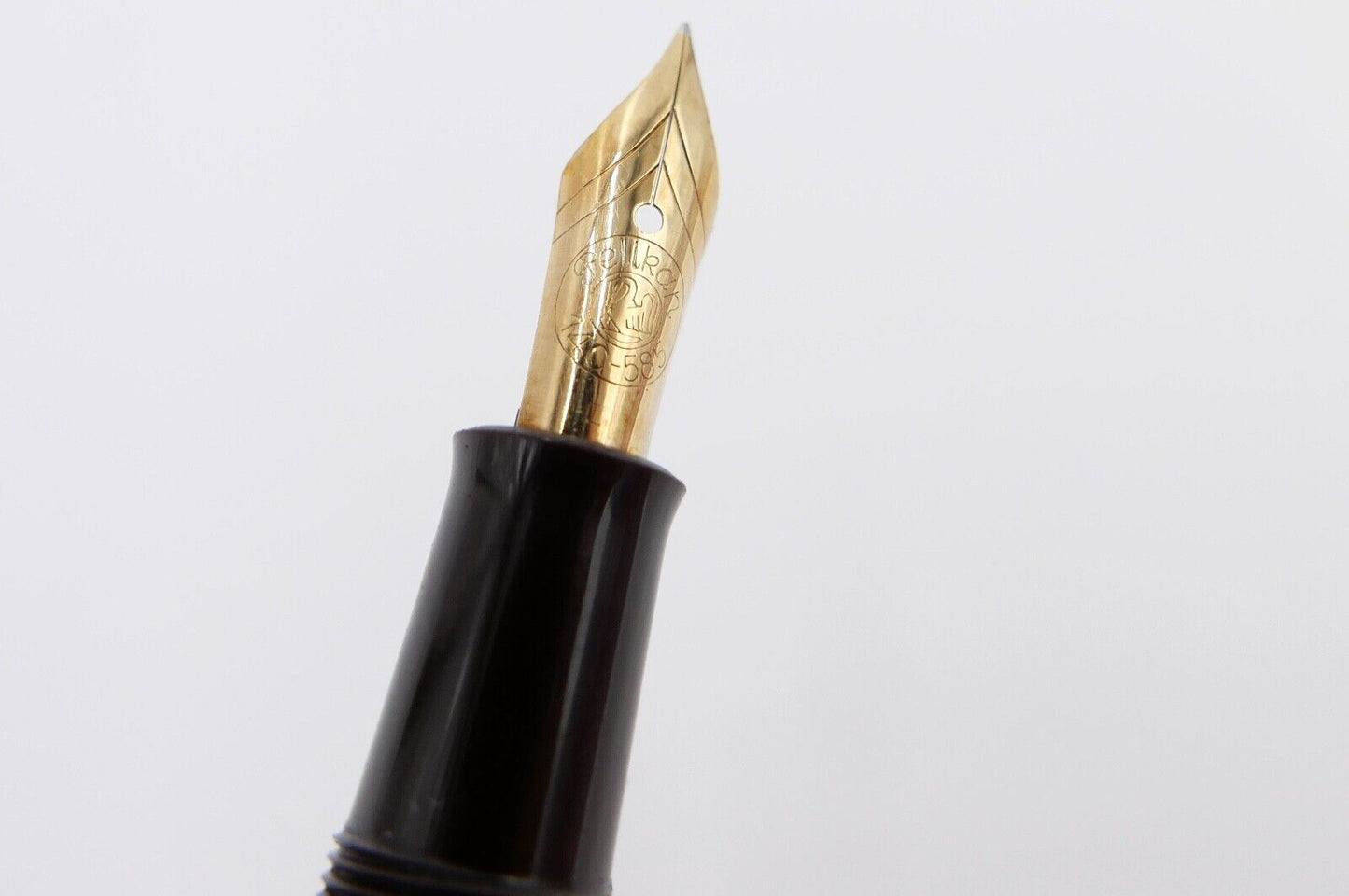 PELIKAN 400 Füller 585 / 14Ct Goldfeder E Kolbenfüller Schildpatt OM