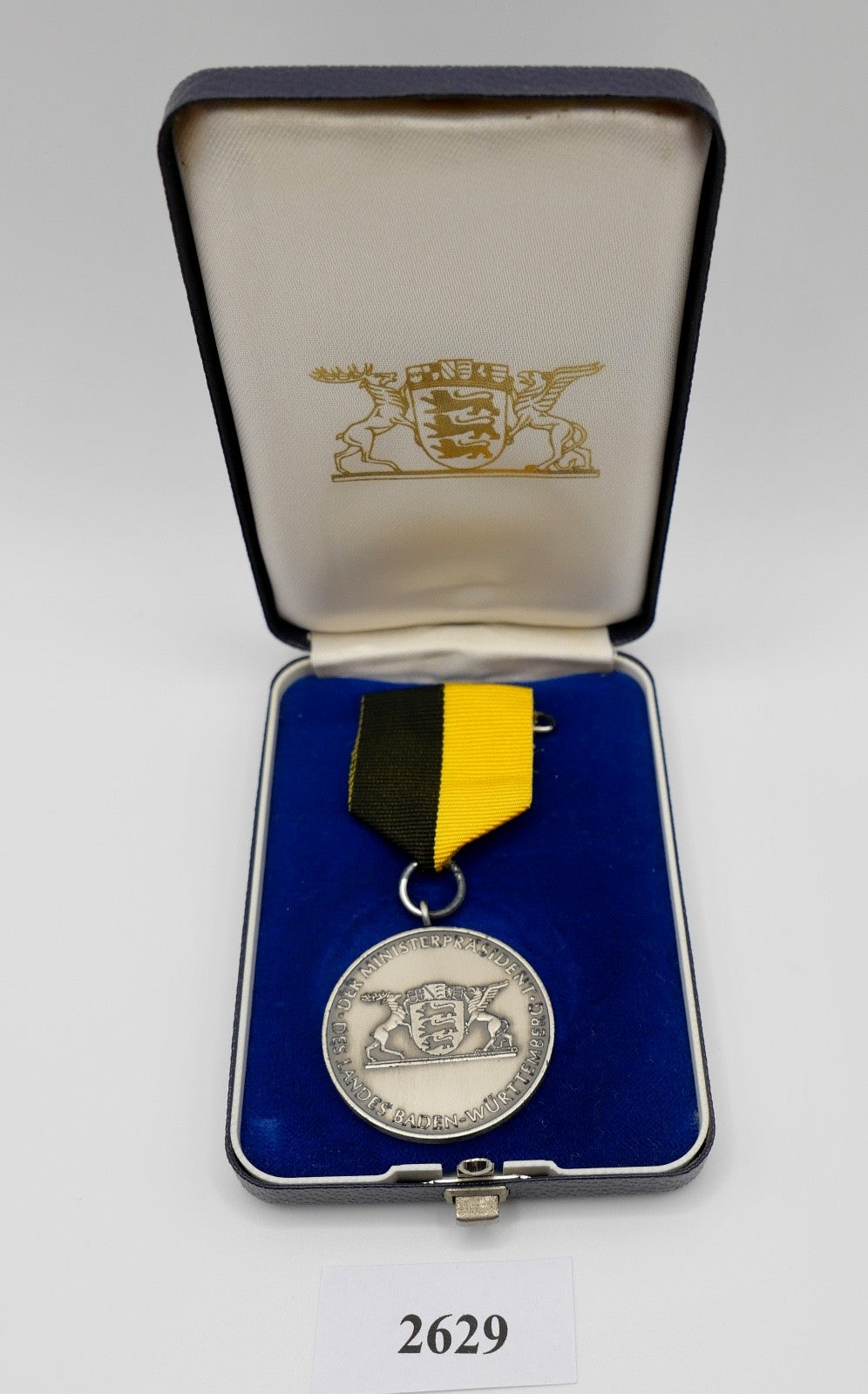 Medaille 800 Silber Baden-Württemberg 40 Jahre FÜR TREUE ARBEIT