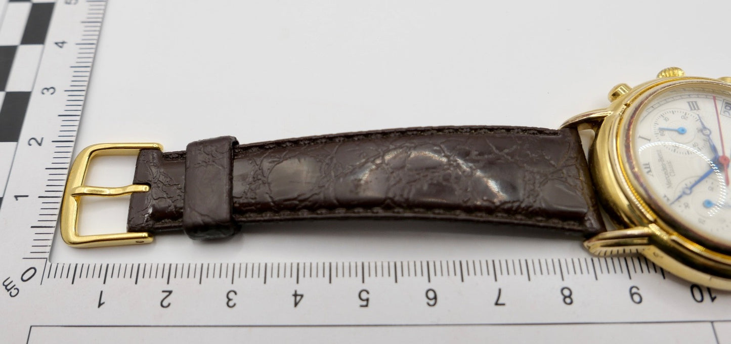 2000er Jahre Mercedes Benz Classic Chronograph Quartz Mondphase 35mm