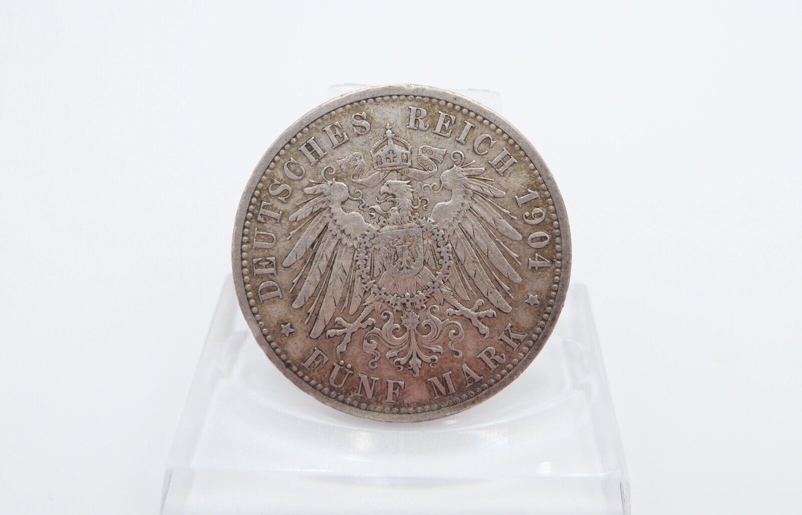 5 Mark Silbermünze Friedrich Großherzog von Baden 1907 G Jäger J.33 ss - vz