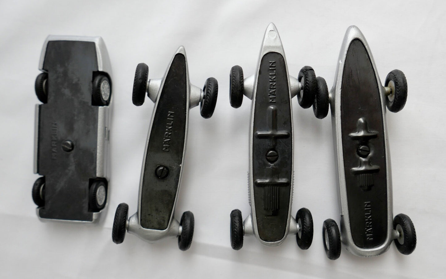 4x Märklin Mercedes Rennwagen W25  W25B  W154 W196 Stromlinie usw.