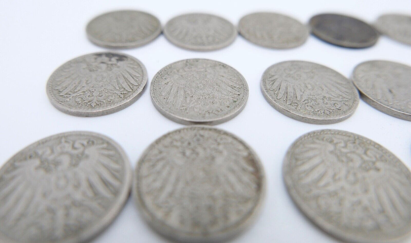 19x 5 Pfennig Kaiserreich 1894-1912 Jäger J. 12 s - vz schön - vorzüglich