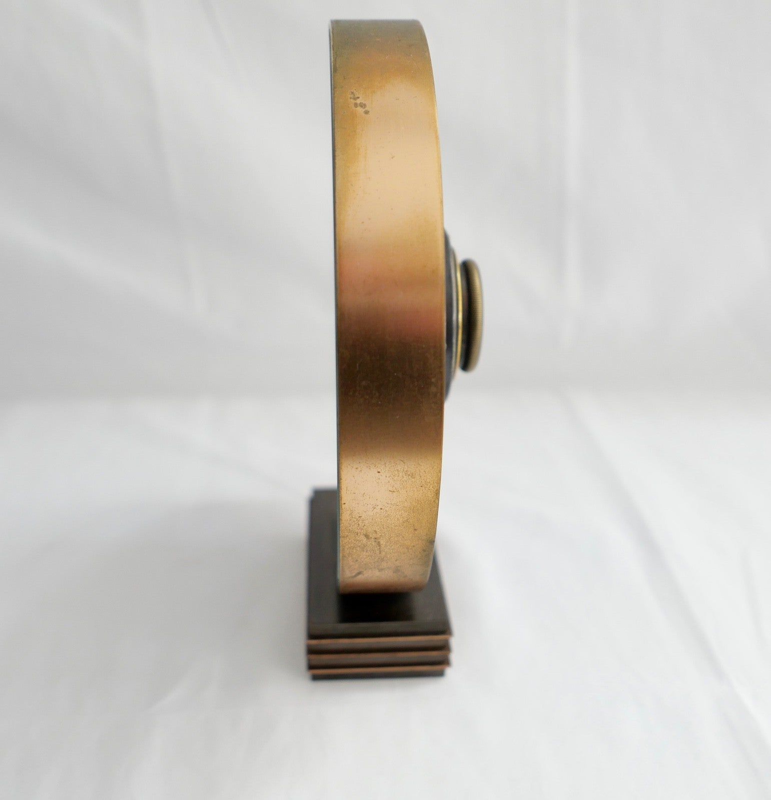 Tischuhr Kienzle von Heinrich Möller 1930er Jahre 8 Tage Werk in blau