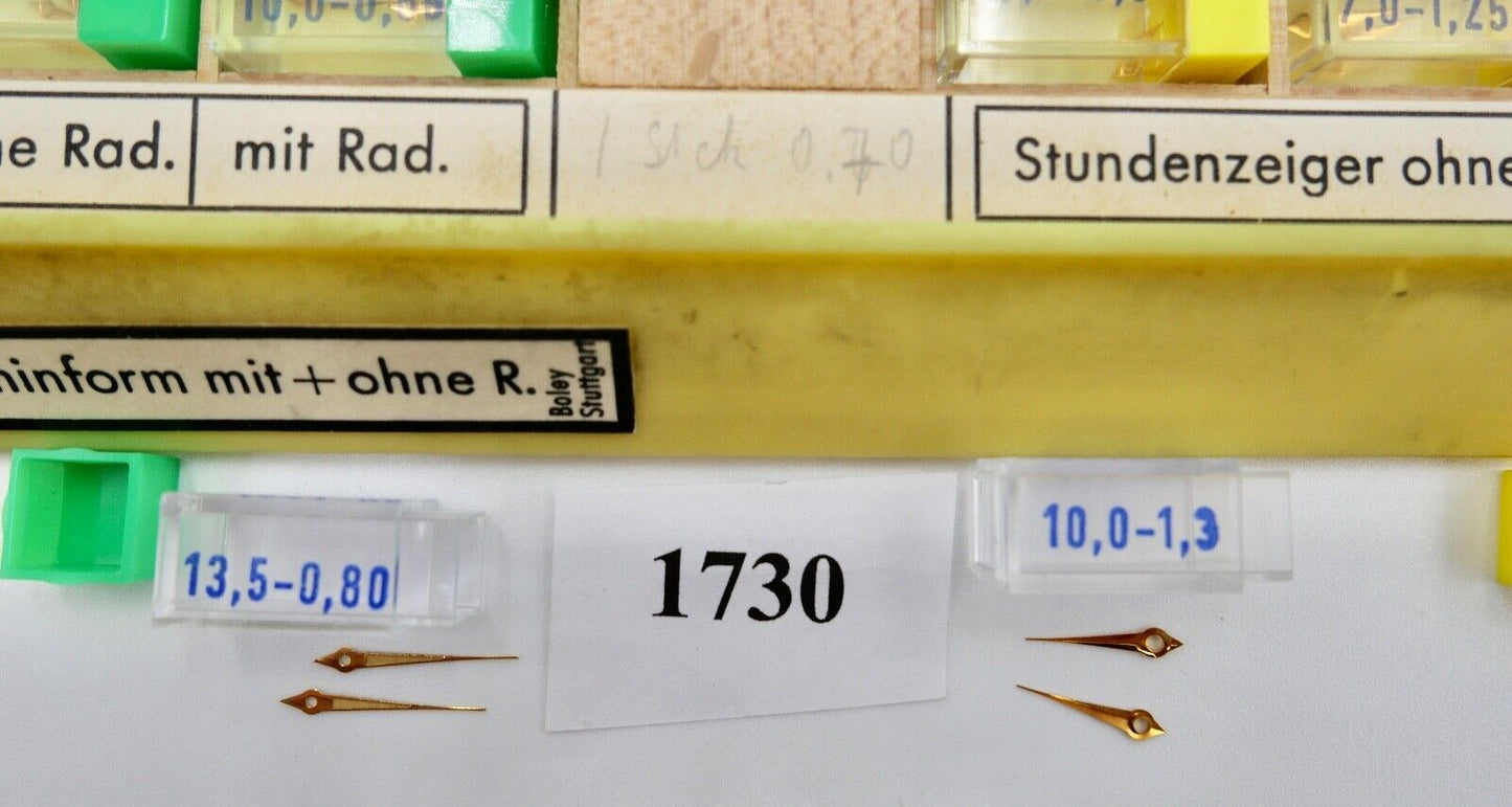 Konvolut  Minuten Stunden Zeiger NEU BOLEY ( NOS ) Dauphinform mit & ohne Radium