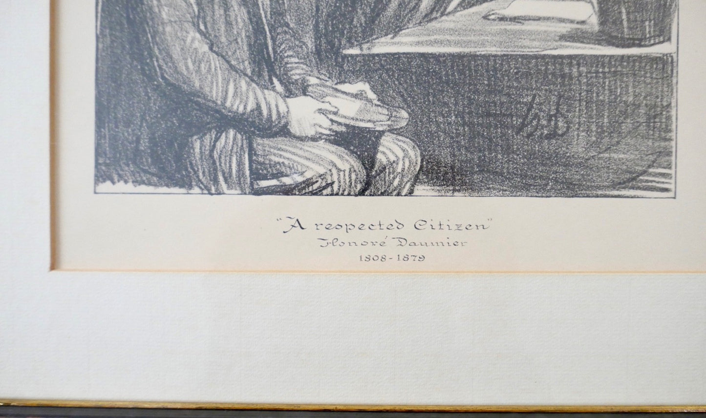 Honoré Daumier Lithographie A Respected Citizen (1845)