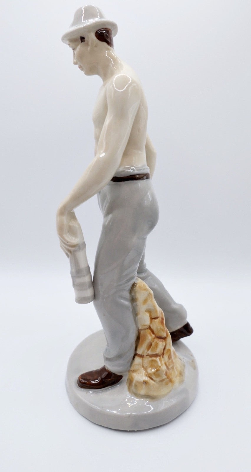 Glück Auf GmbH Porzellan Bergmann Figur aus Porzellan  Zeche 1960er Bergbau