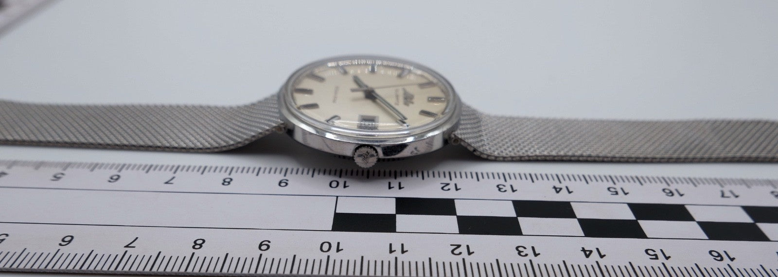 Mido Ocean Star Quartz Herren Uhr 36mm Stahl Datum Swiss Made Ref. 0581