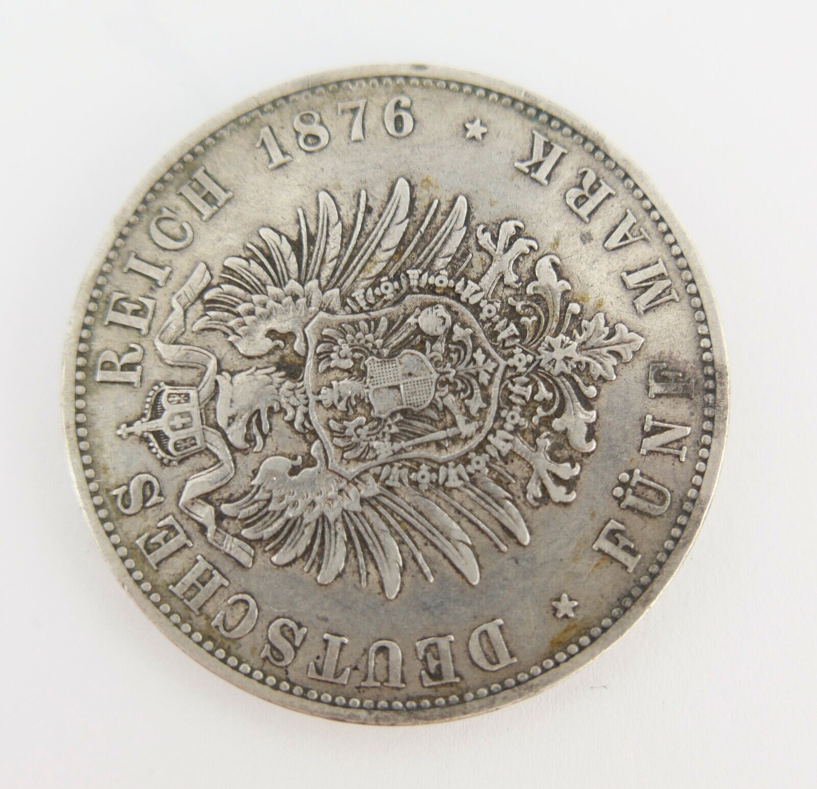 Bayern 5 Mark 1876 D J. Jäger 42  Ludwig II. 1864-1886 Erhaltung : sehr schön