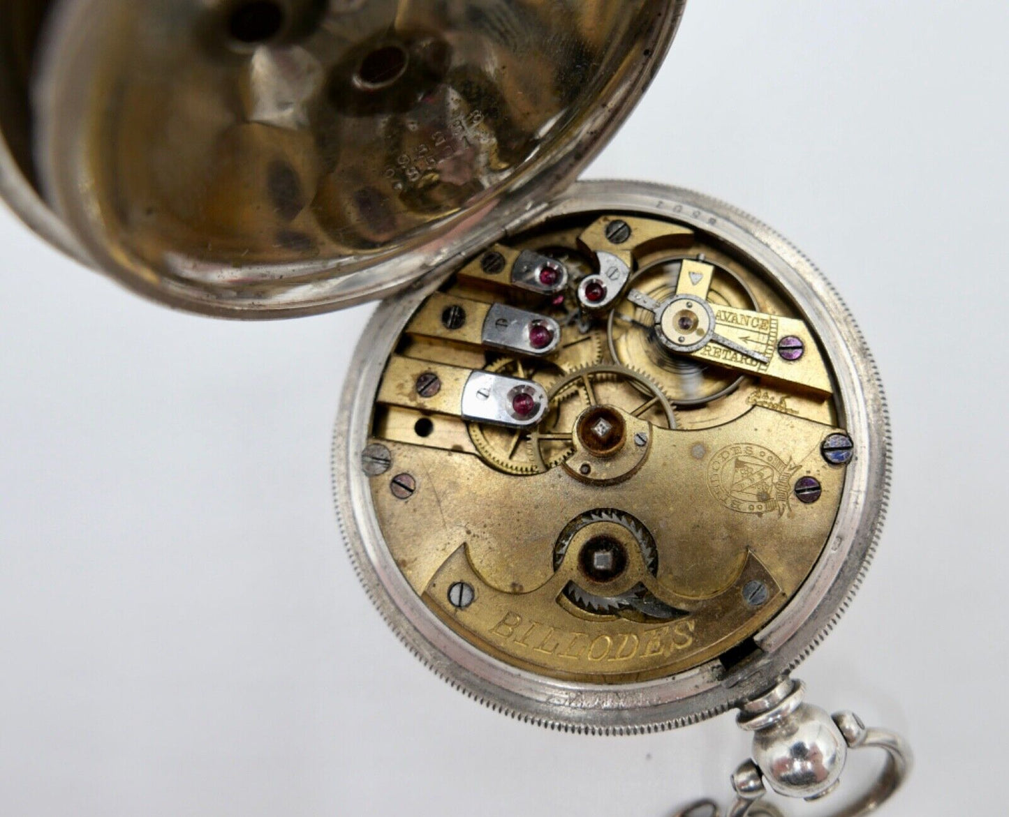 Antike Savonette Taschenuhr K. Serkisoff & Co 800 Silber Constantinople BILLODES